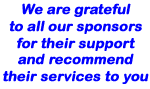 Sponsors of Taunton Deane Male Voice Choir are listed below